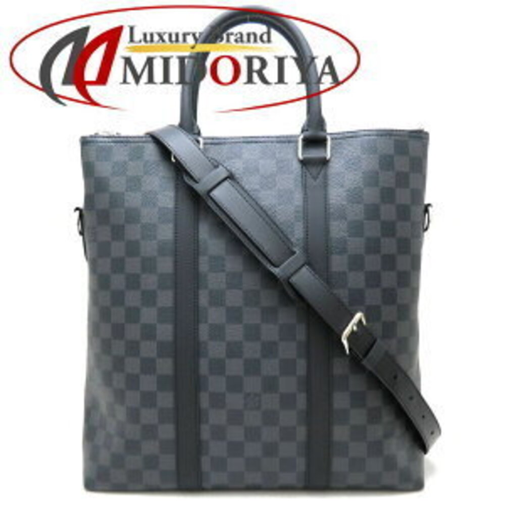 LOUIS VUITTON Damier Graphite Black Anton Tote Bag Gray